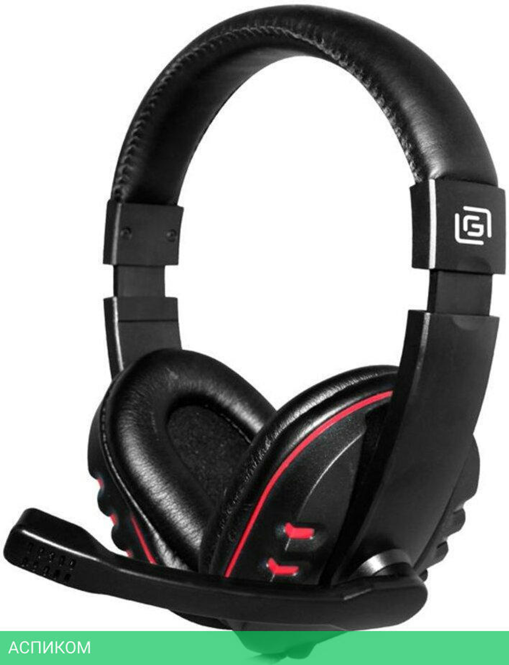 Наушники Oklick HS-L380G черный/красный (JD-032)