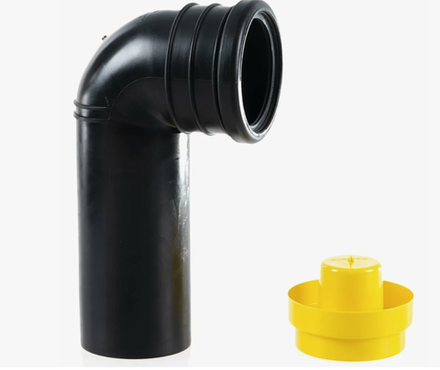 Соединительное колено 90 градусов для инсталляций Geberit под хомут 366.061.16.1