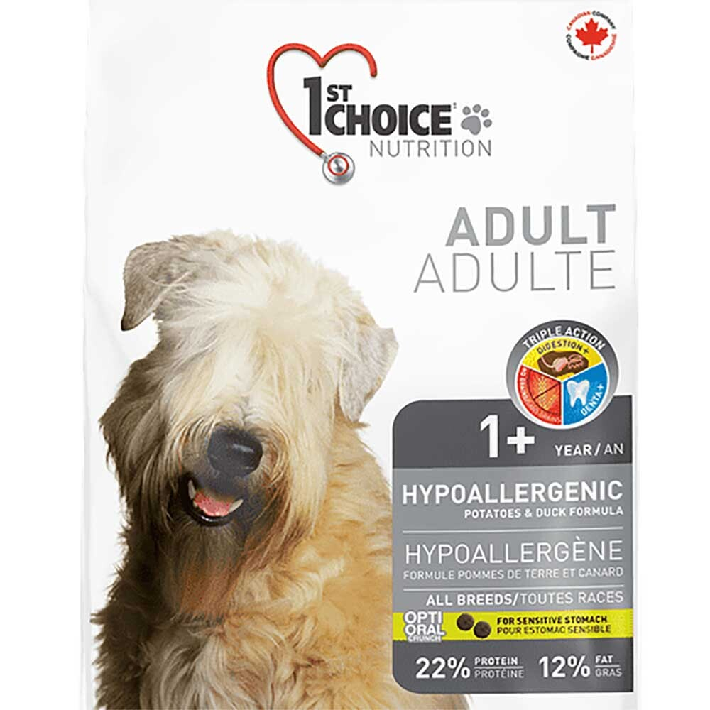 1st Choice корм для собак "аллергия" (утка с картофелем) (Adult Hypoallergenic)