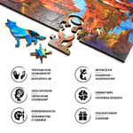 Дерево сновидений от DAVICI - Деревянные пазлы причудливой формы, сказочная картина, которую вы собираете сами