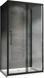 Душевой уголок ABBER Schwarzer Diamant AG30140BH-S70B-S70B 140х70 стекло прозрачное/профиль черный