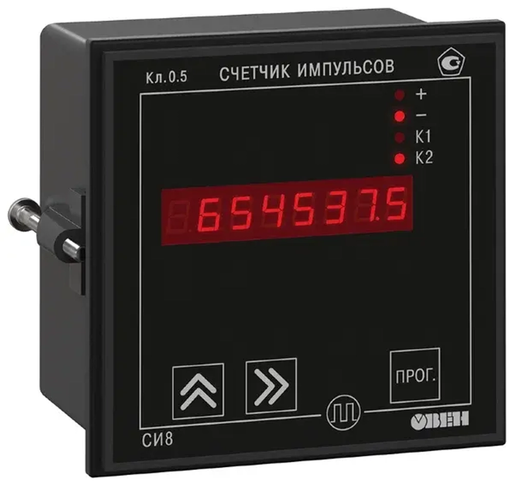 Счетчик импульсов СИ8-Щ1.Р 8 А 220В 96×96×70, IP54 арт:31963