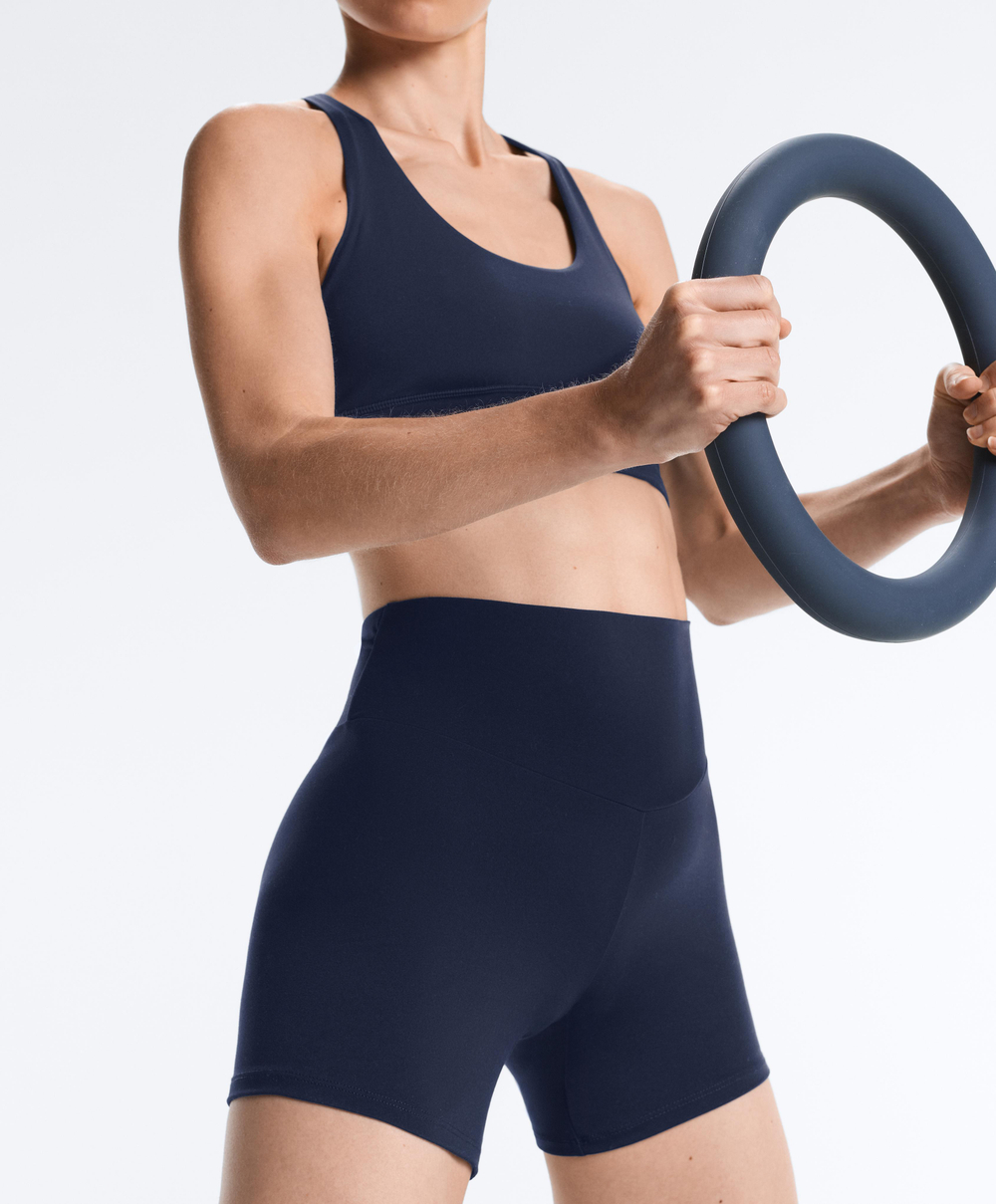 OYSHO Велосипедки Comfortlux с высокой посадкой длиной 10 см, синий