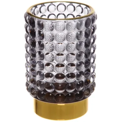 Подсвечник «Мерцание» 8,5*12,5 см, Графит