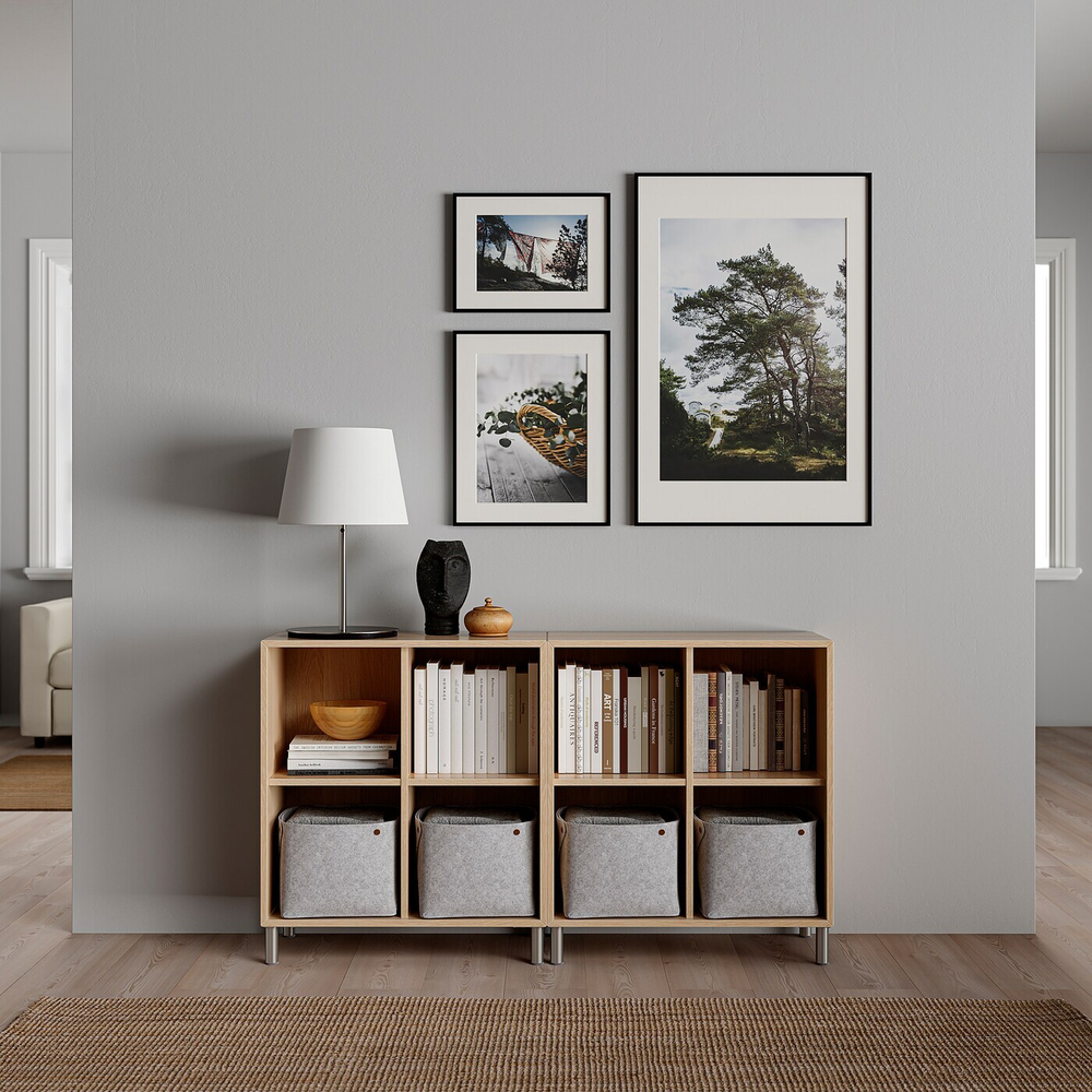 IKEA EKET  (ИКЕА ЕКЕТ)  -  Ножка, металл/серебро, 10 см