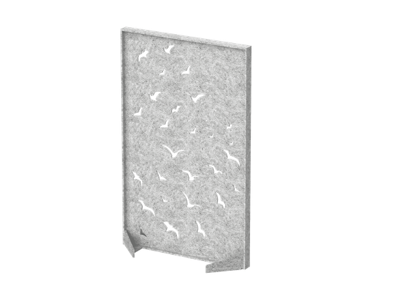 Перегородка с декором "Перелетные птицы" 80х40х140