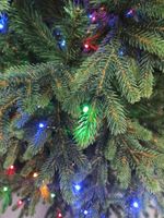 Елка с гирляндой 2в1 «Венецианская» (Литая+пвх) 150 см/ 1,5 м