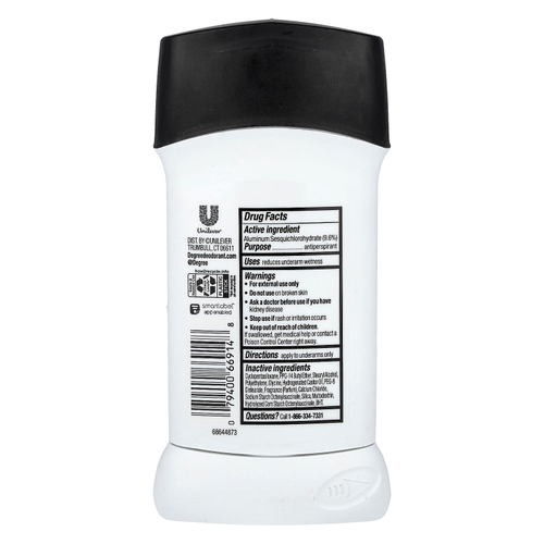 Degree, UltraClear, Black + White, дезодорант-антиперспирант, свежий аромат, 76 г (2,7 унции)