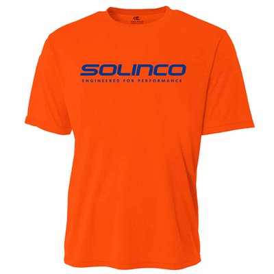 Футболка мужская теннисная Solinco Performance Shirt - neon orange
