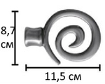 Наконечники "Флексо" для кованых карнизов d25 мм , цвет нержавеющая сталь