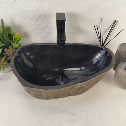 Раковина из речного камня RS-65491 49*31*15 0856