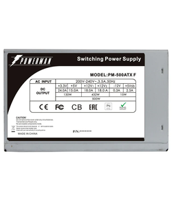 Powerman Power Supply 500W PM-500ATX-F (carton box) (12cm fan)