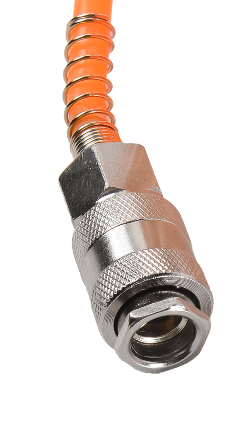 Шланг воздушный спиральный для компрессора 10 метров Вихрь