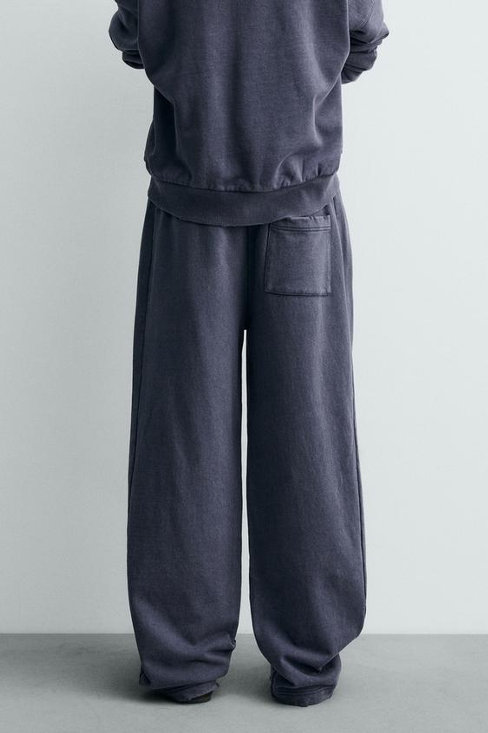 ZARA ДЖОГГЕРЫ СВОБОДНОГО КРОЯ, ЧЕРНИЛЬНО-СИНИЙ