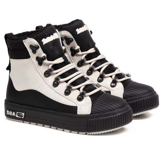 Кроссовки Два мяча зимние BBL SB-01 MF WB черно-белые