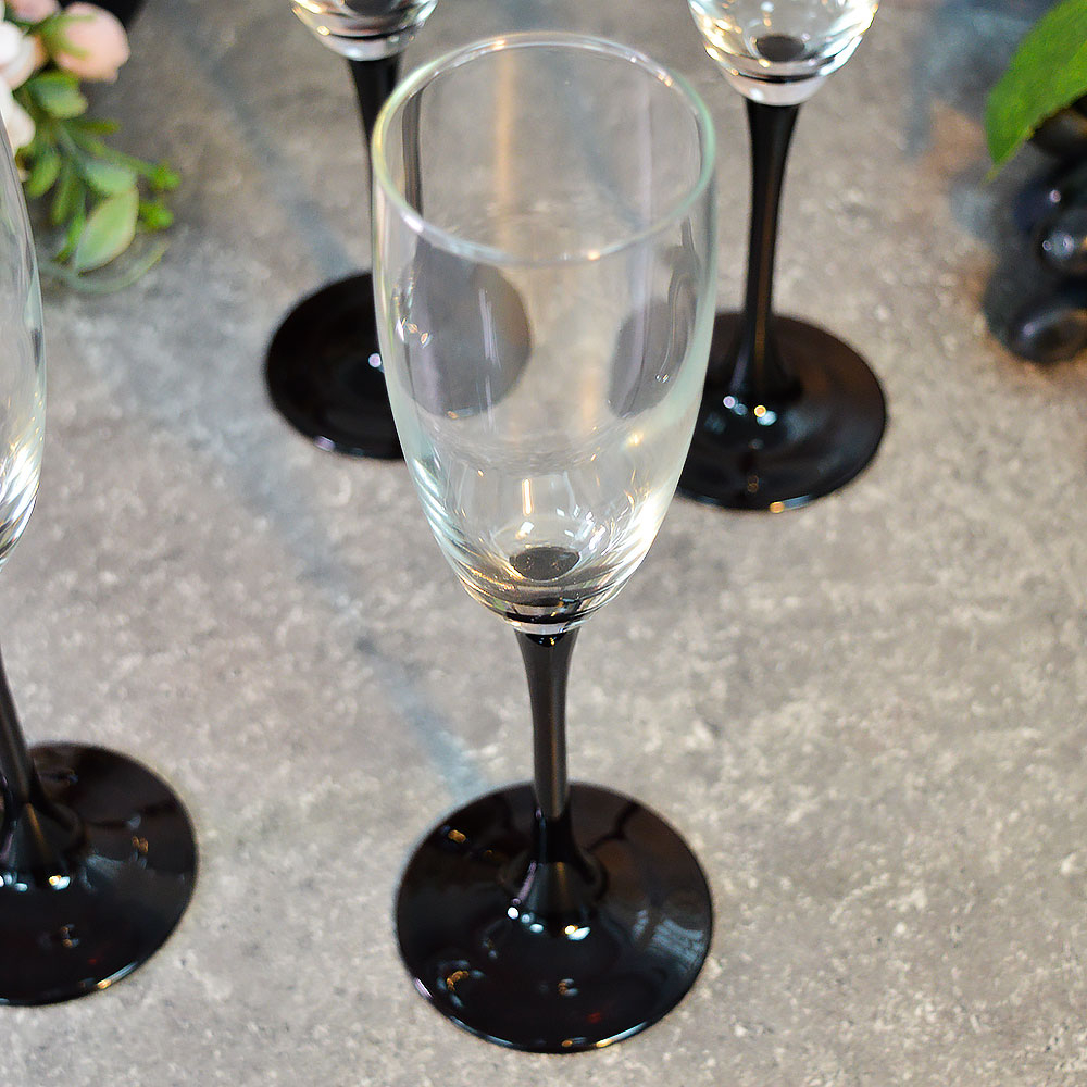 Набор бокалов для шампанского 4шт 170мл "Домино"