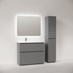 Тумба напольная Sancos Folk Floor левая 995х445х850, c двумя ящиками оснащенными доводчиками, Ergraut soft, арт.FL100FLES