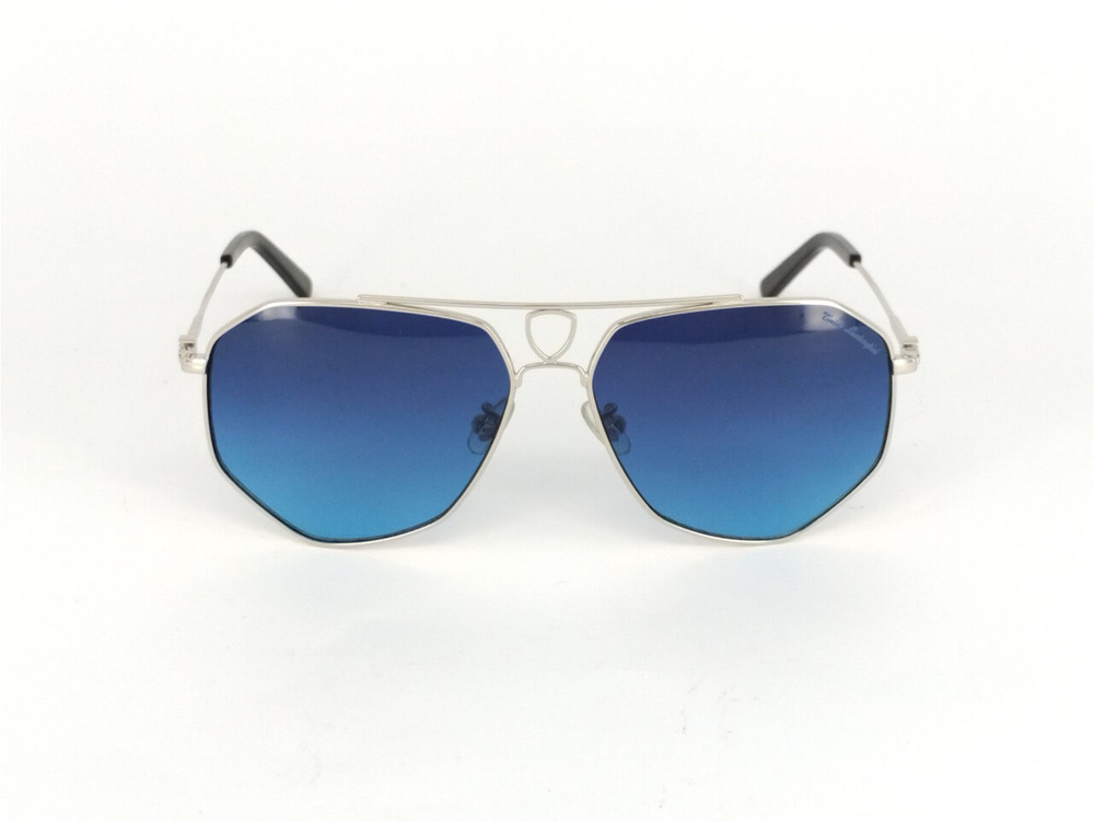 Солнцезащитные очки Tonino Lamborghini 750-04 AF FR Silver-Metal Shaded Dark Blue