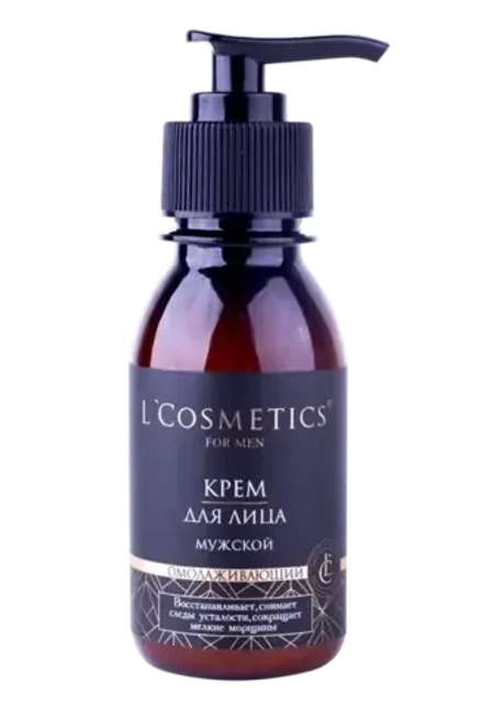 Крем для лица мужской Омолаживающий, ТМ L'COSMETIC