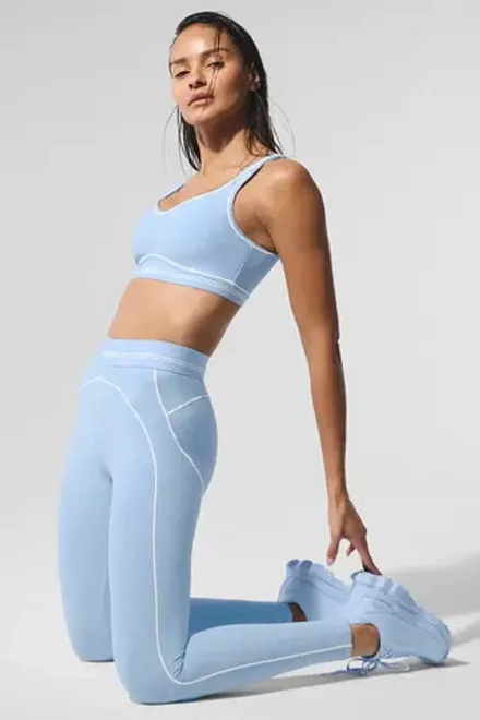 Alo yoga Легинсы Alosoft с высокой посадкой, светло-голубой
