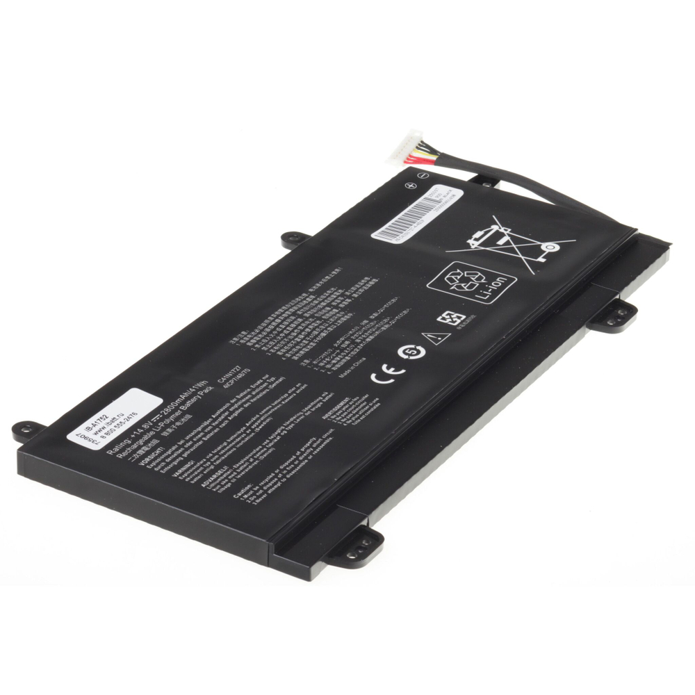 Аккумулятор iBatt 2800mAh для ноутбука Asus ROG Zephyrus GM501GM (C41N1727