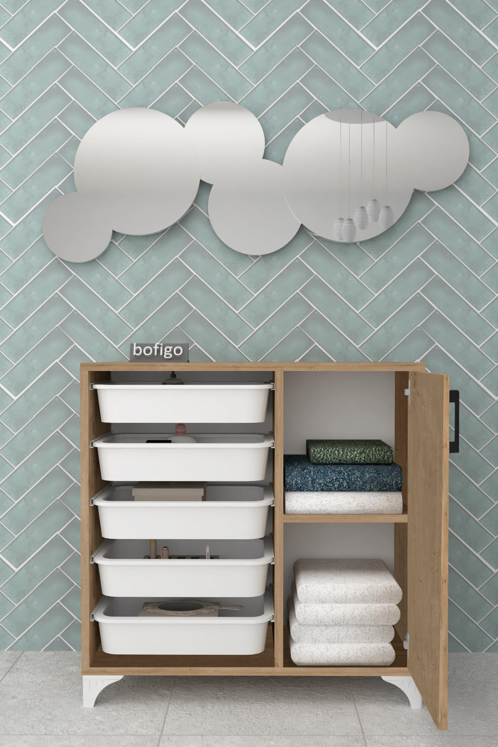 Стеллаж KAYRA - дуб