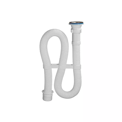 ОРИО Сифон гофрир. д/раковины и мойки 1/2х40/40мм с перех на 50мм, решетка d=70мм АС-3011