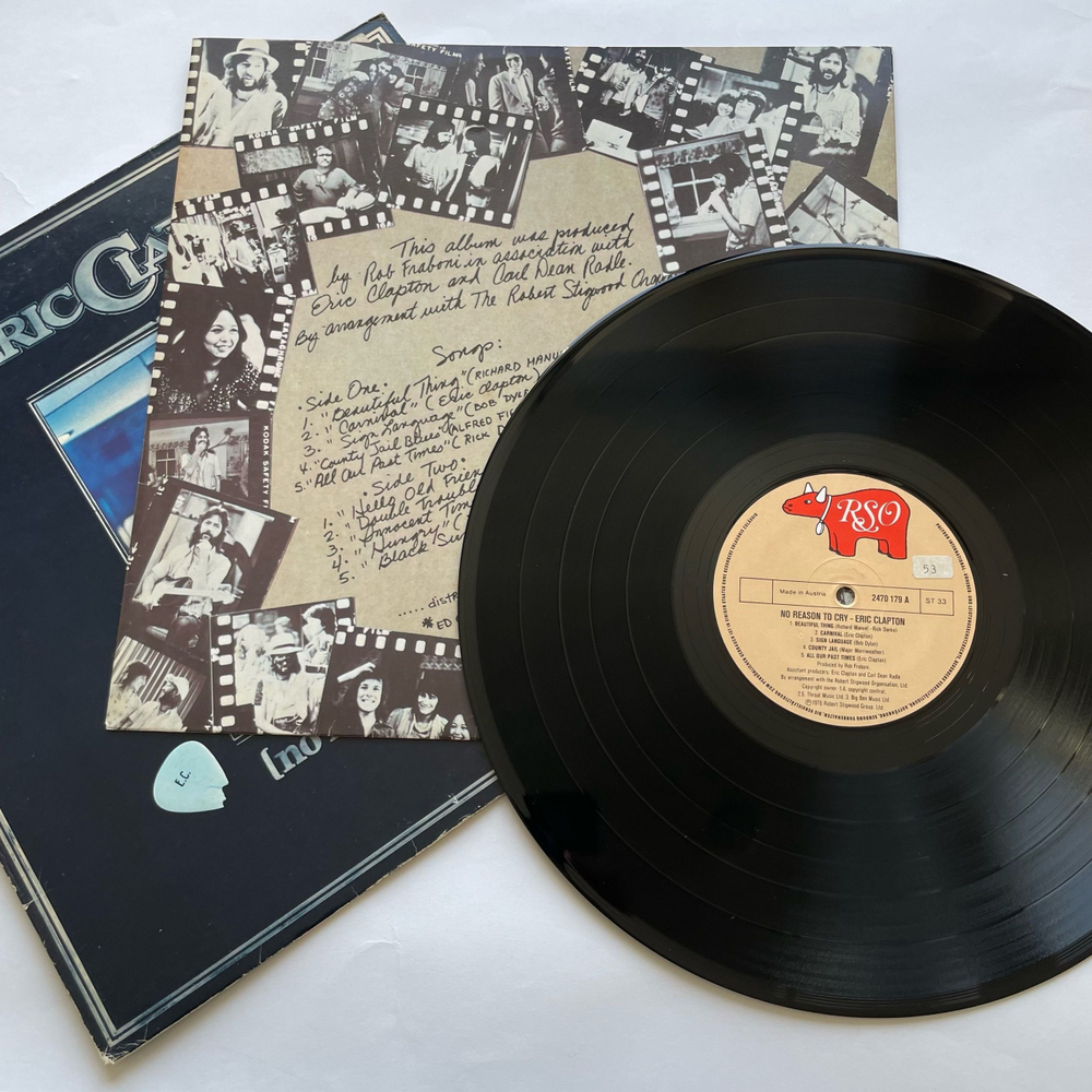 Винтажная виниловая пластинка LP Eric Clapton No Reason To Cry (Австрия 1976)