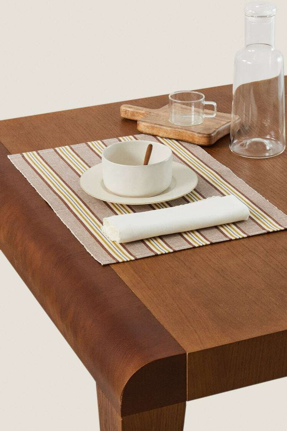 ZARA HOME САЛФЕТКА ИЗ ХЛОПКА В КЛЕТКУ (УПАКОВКА ИЗ 2 ШТУК), КОРИЧНЕВЫЙ/ЗЕЛЕНЫЙ