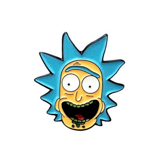 Значок металлический "Рик Санчез", 2,7*2,4 см