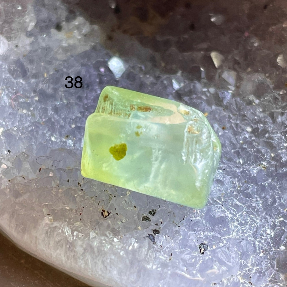 49641 Пренит Бусина цилиндр гр. 13-14мм-13