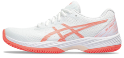 Женские теннисные кроссовки Asics Gel-Game 9 Clay/OC - white/sun coral