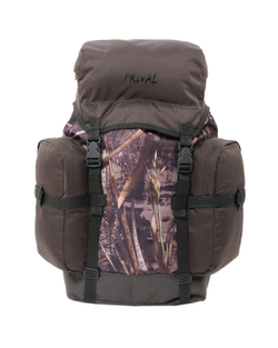 Рюкзак туристический Prival Кузьмич 55, камуфляж Лес + хаки