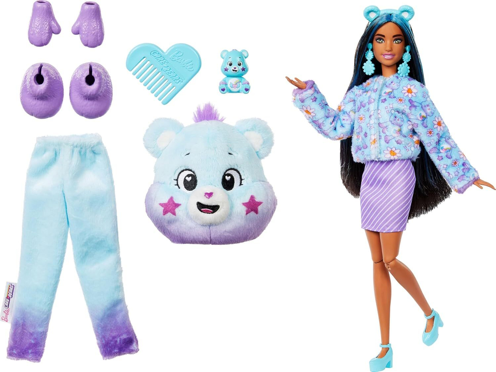 Кукла в костюме Мишки Barbie Cutie Reveal Lalka, JFV61