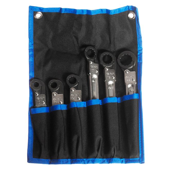 JTC (JTC-3325S) Набор ключей трещоточных 10-22мм 12-ти гранных раскрывающихся 6 предметов