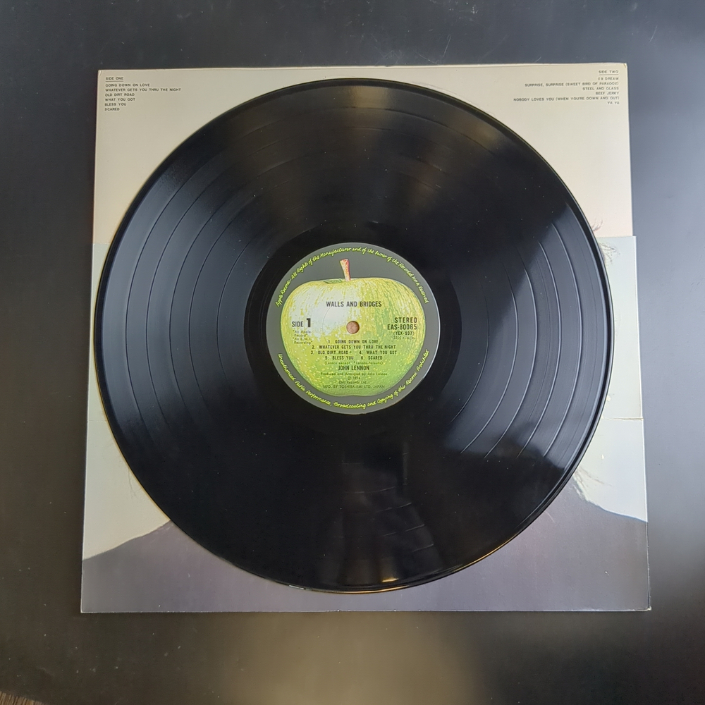 LP John Lennon - Walls And Bridges. Зарубежный рок. Виниловая пластинка 12 дюймов