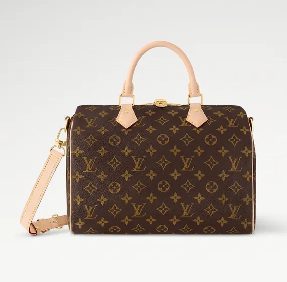 Сумка Louis Vuitton Speedy с плечевым ремнем Monogram