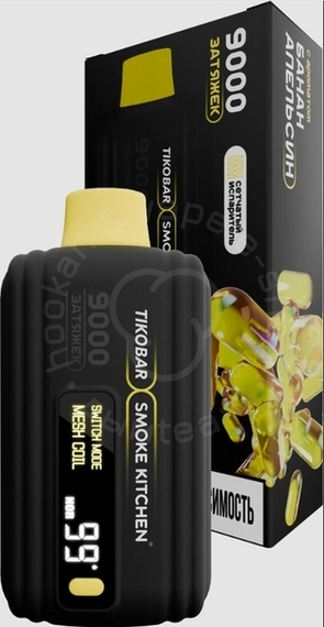 Одноразовая ЭСДН «Tikobar x Smoke Kitchen SOLO X 9000» с ароматом Банан Апельсин