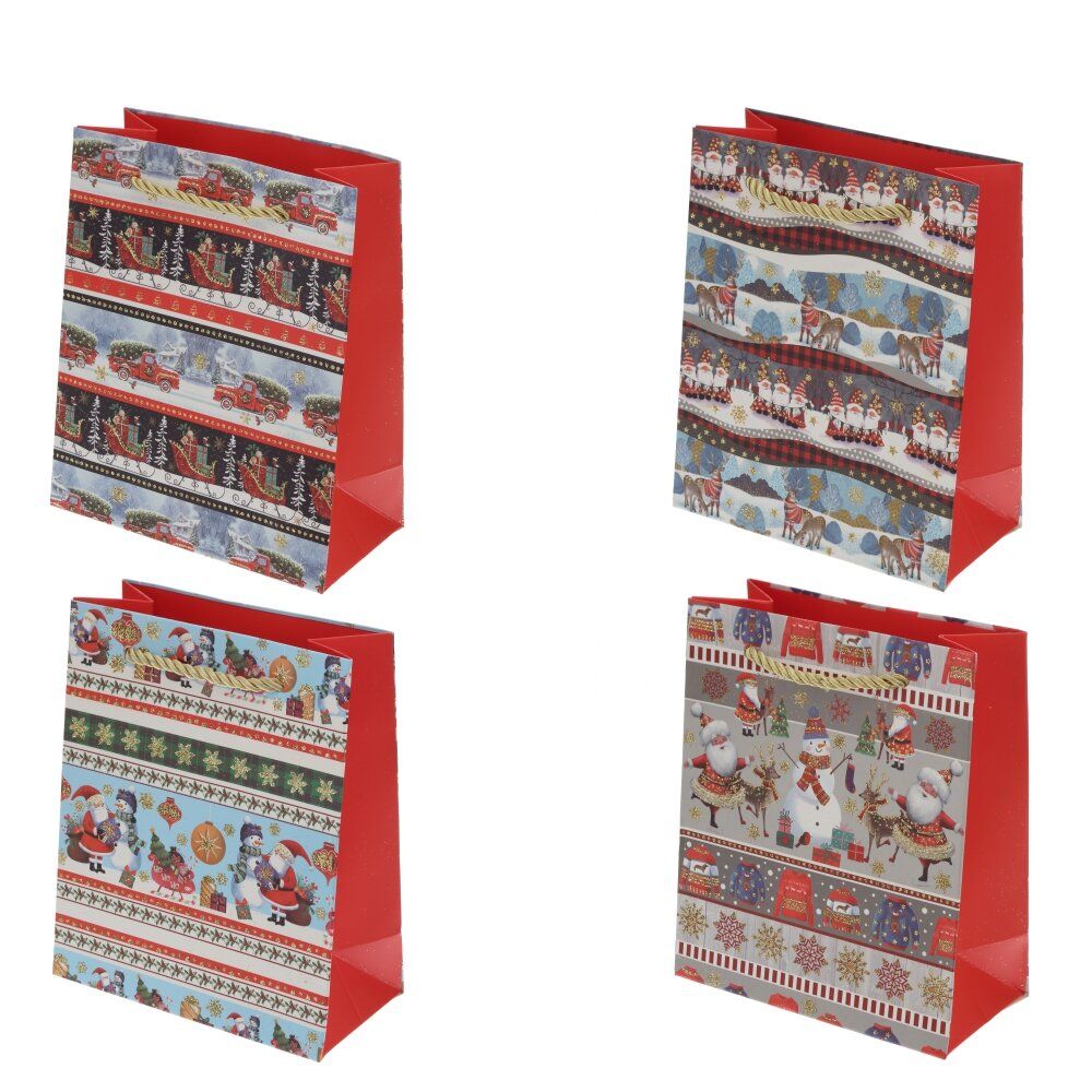 GAEM Пакет подарочный XS (бумага 210г/м2, блок 12шт), L14 W7 H17 см, 4в.