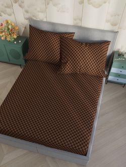 Постельное белье Сказка "Roger" евро Наволочка 50х70 см 2 шт Простынь 240х215 см Пододеяльник 200х215 см, поплин