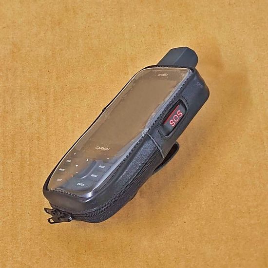 Чехол для Garmin GPSmap 67i кожаный зажим (02-134)