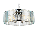 Подвесная люстра с хрусталем TR5141 CH/CL хром/прозрачный E14/6 max 40W D600*1000