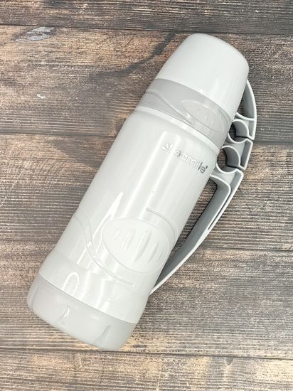 Термос 600 мл. со стеклянной колбой Kamille KM 2030 пластиковый, 2 чашки