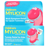 Mylicon, Children's Mylicon, средство для облегчения живота для детей, возраст 2–11 лет, вишня`` 24 жевательные таблетки