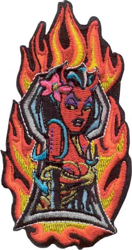 Нашивка Custom Девушка в огне