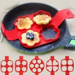 Форма силиконовая для панкейков 4шт цветочки