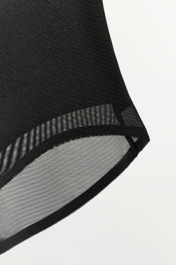 ZARA ТРУСЫ С ШИРОКИМ ПОЯСОМ ИЗ ПОЛИАМИДА, ЧЕРНЫЙ