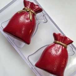 1110 | Форма для шоколадных изделий "Мешочек с подарками" (275*135 мм)