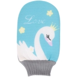 Мочалка-варежка для тела детская «Water Magic - Принцесса», цвет голубой, 24,5*14 см (ZIP пакет)