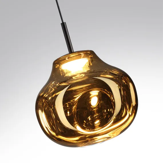 5097/4LA PENDANT ODL25 363 черный/золотой/металл/стекло Подвес LED 4W 4000K 388Лм VASO